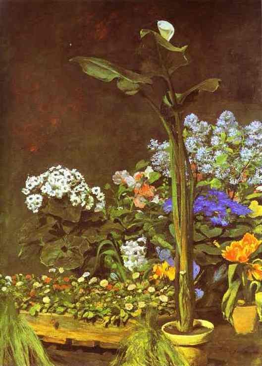 Pierre Auguste Renoir Arum and Conservatory Plants